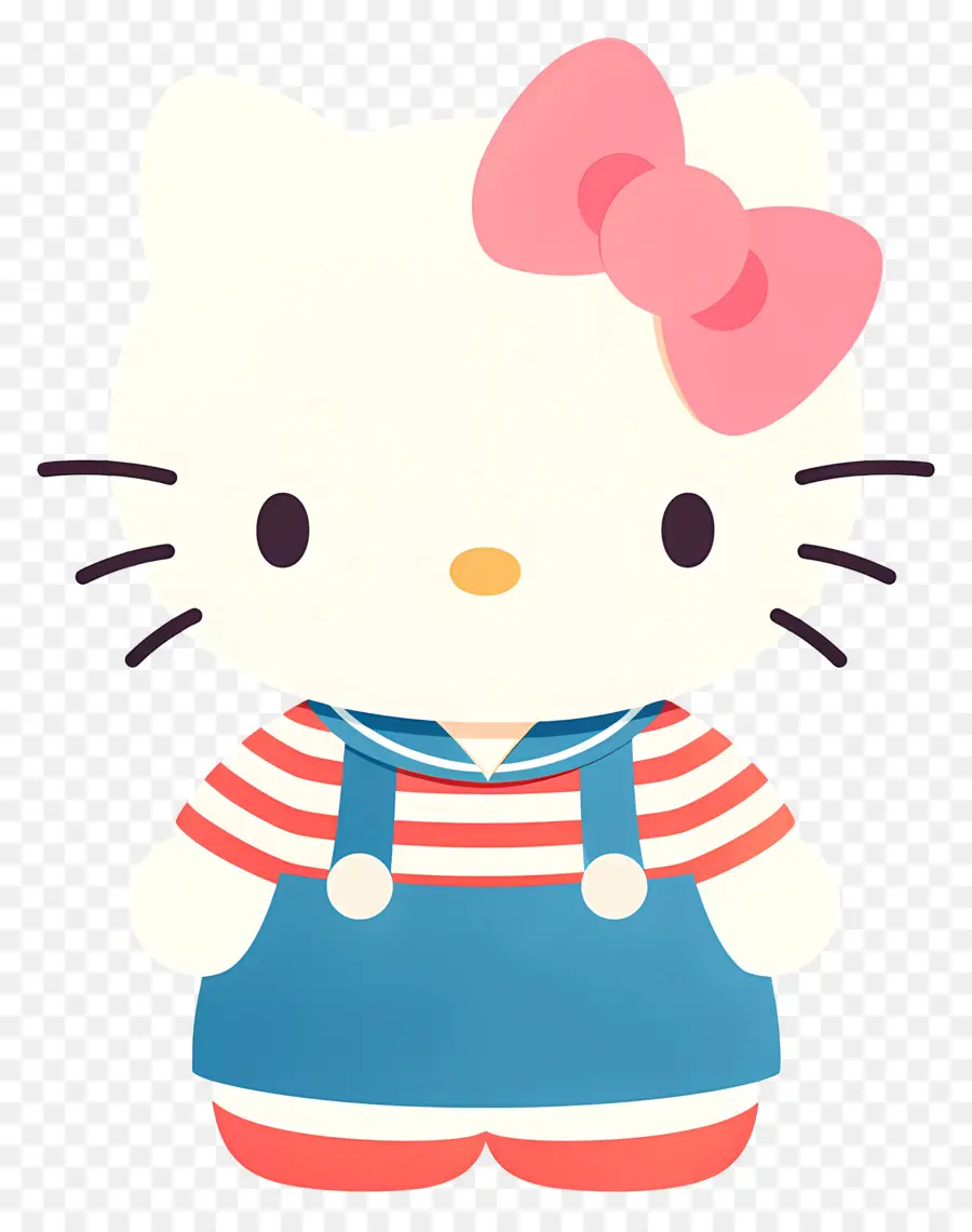 Hello Kitty Yang Lucu，Karakter Lucu Dengan Busur PNG