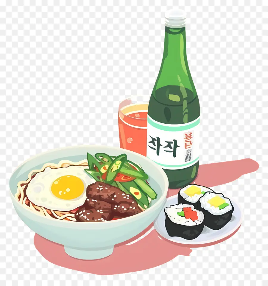 Makanan Korea，Botol PNG