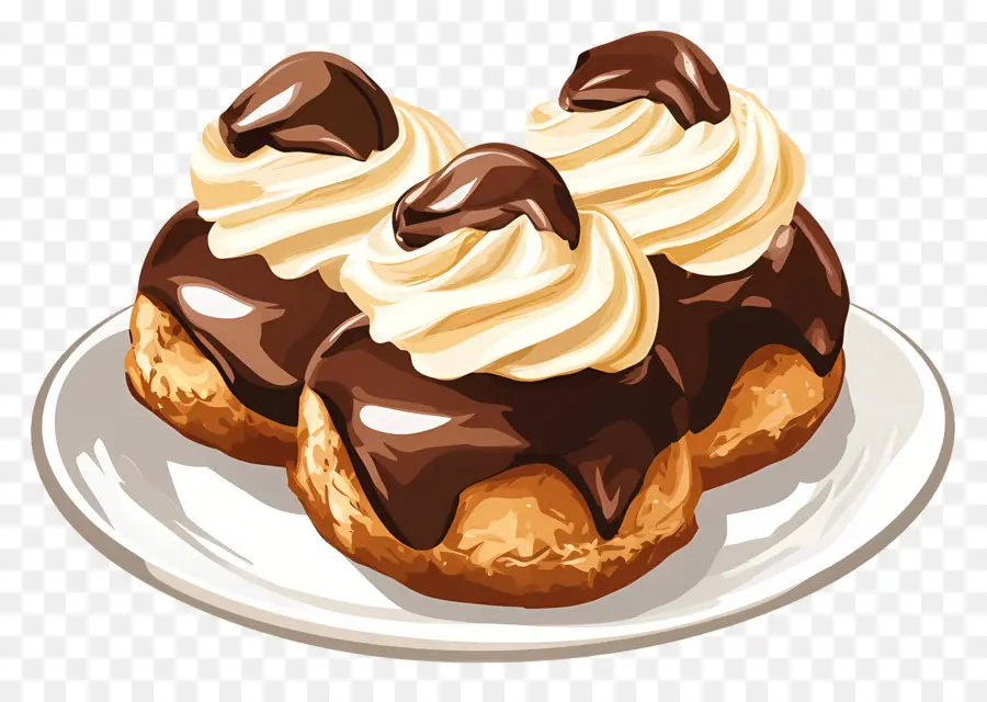 Profiterol，Kepulan Krim PNG