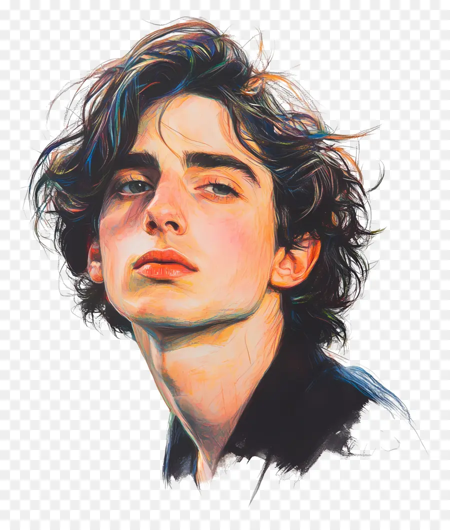 Timothee Chalamet，Potret Artistik Pemuda PNG