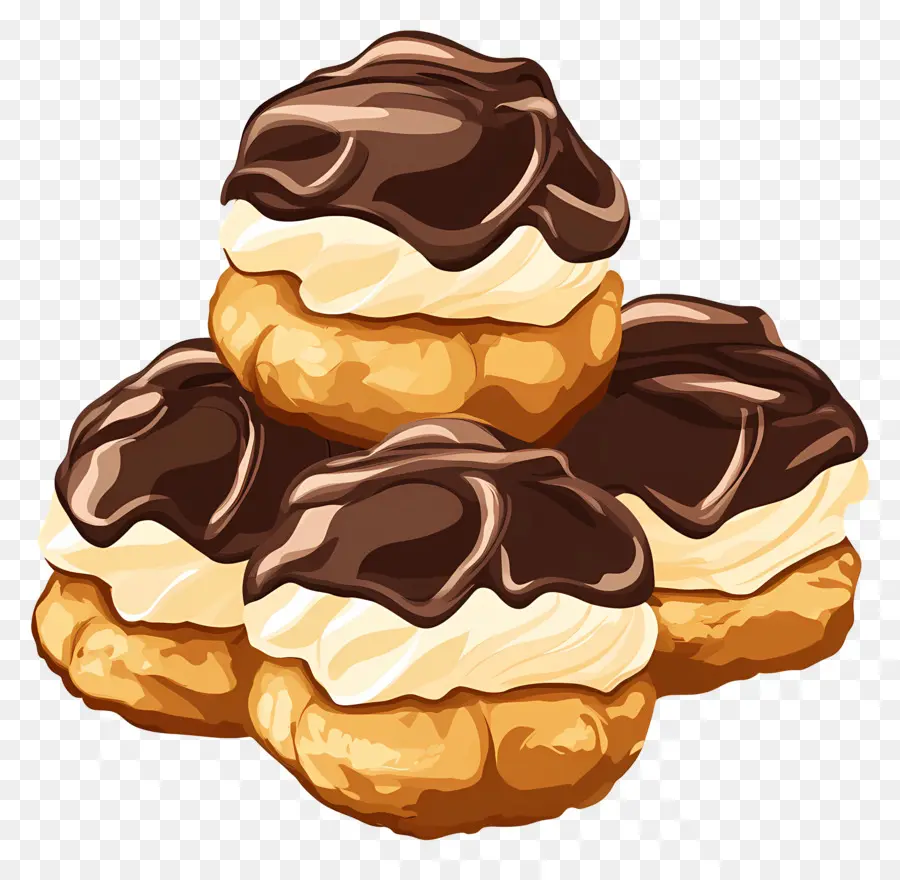 Profiterol，Kepulan Krim PNG