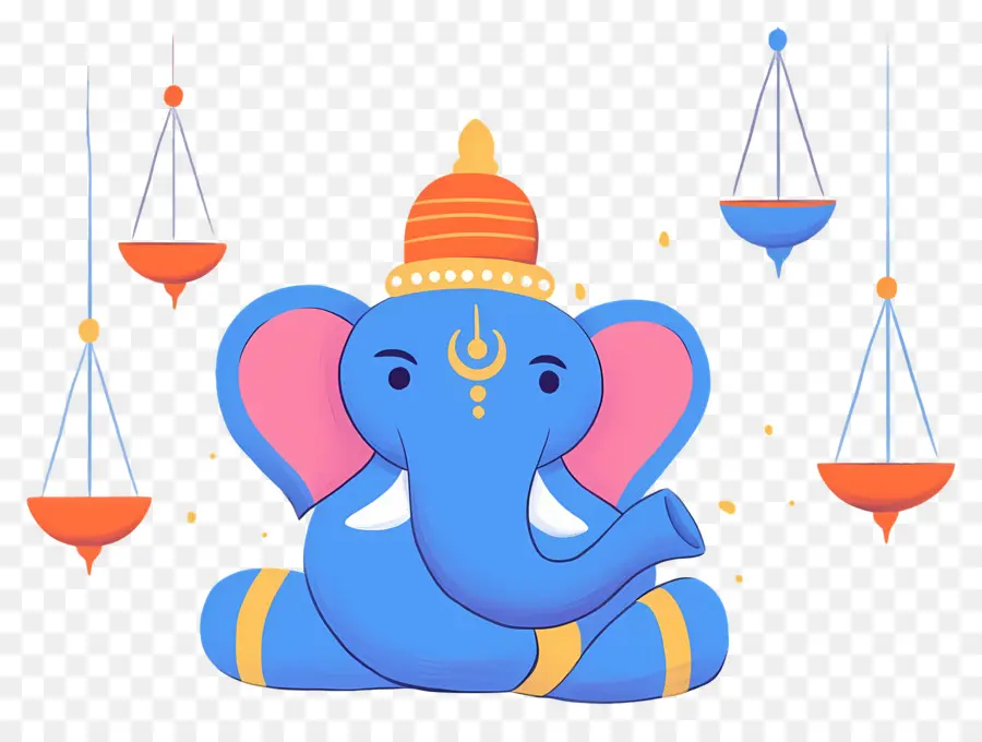 Ganesa Chaturthi，Gajah Biru PNG