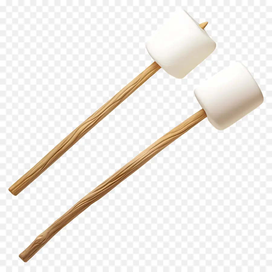 Marshmallow，Marshmallow Di Tongkat PNG