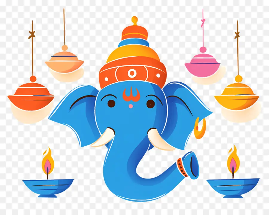 Ganesa Chaturthi，Gajah Biru PNG