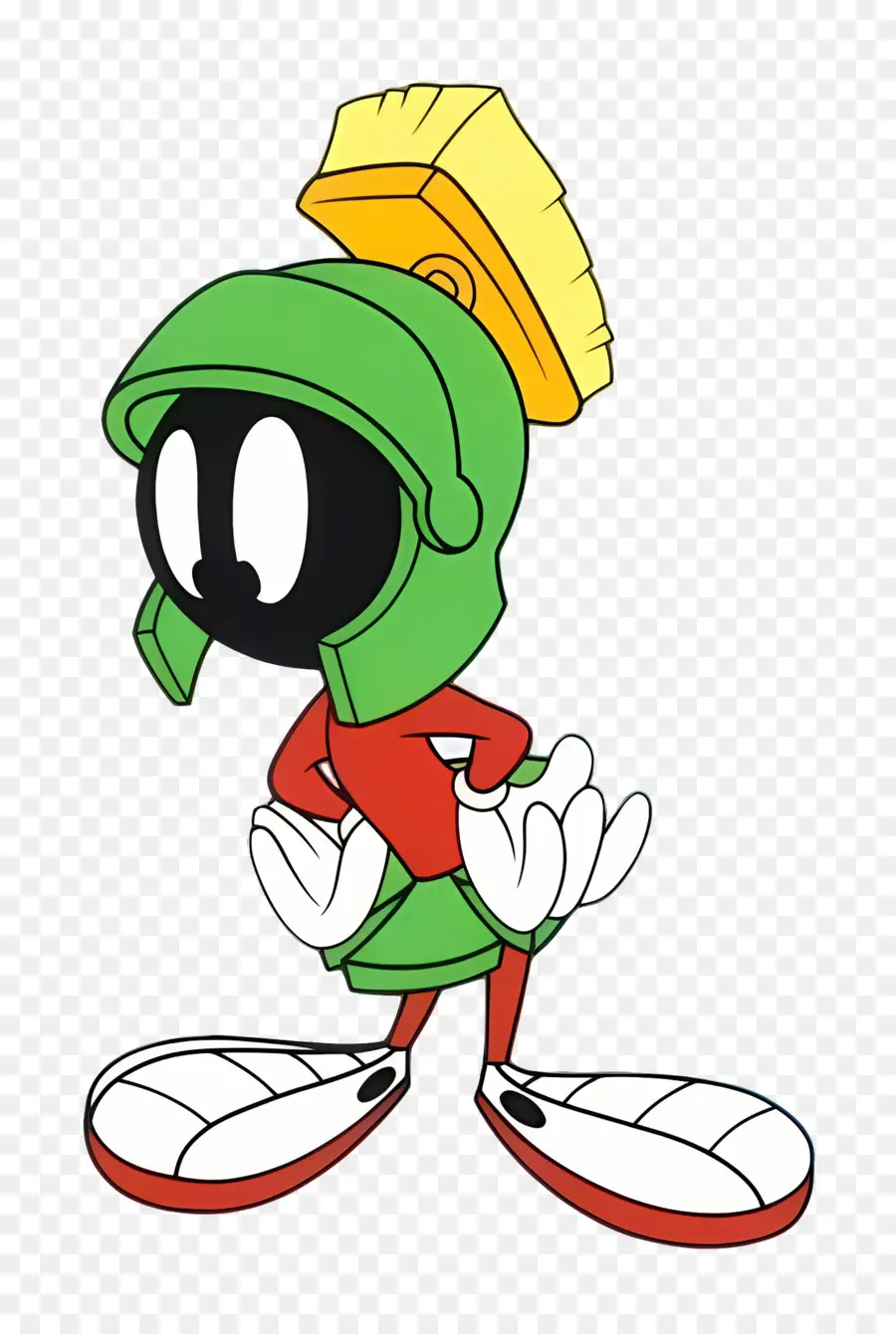 Marvin Si Mars，Karakter Kartun Dalam Helm PNG