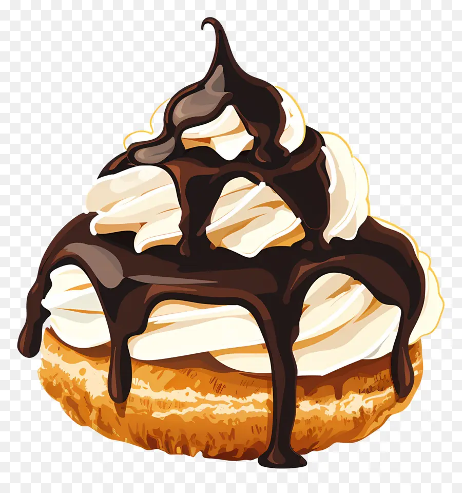 Profiterol，Kepulan Krim PNG