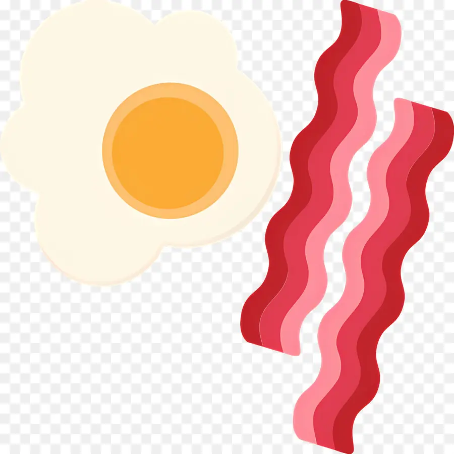 Bacon Dan Telur，Telur Dan Bacon PNG