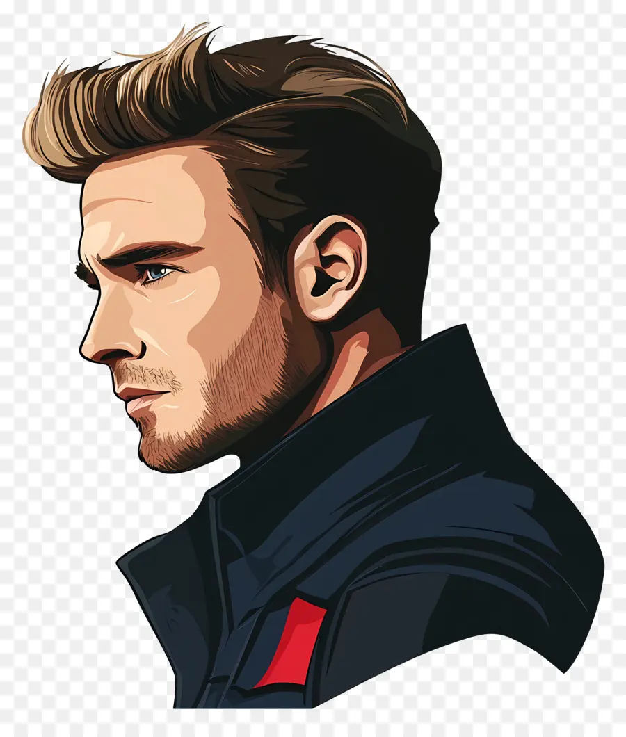 Chris Evans，Profil Pria PNG