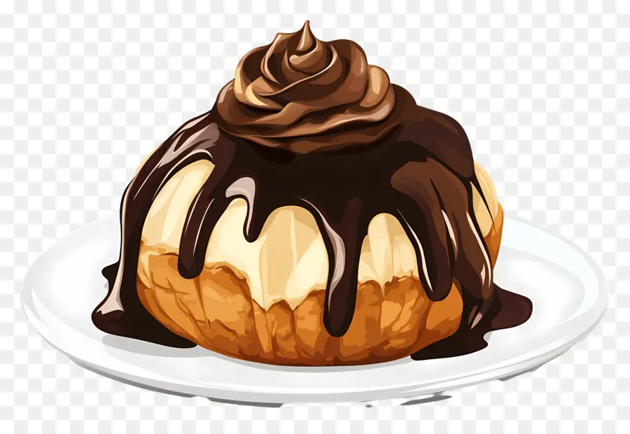 Profiterol，Makanan Penutup Coklat PNG