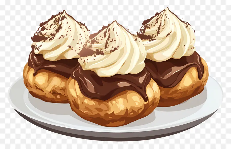 Profiterol，Kepulan Krim PNG