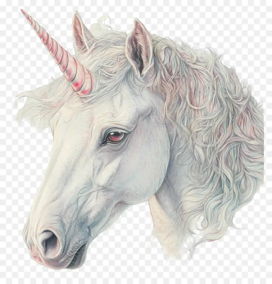 Unicorn Pastel，Unicorn Putih PNG