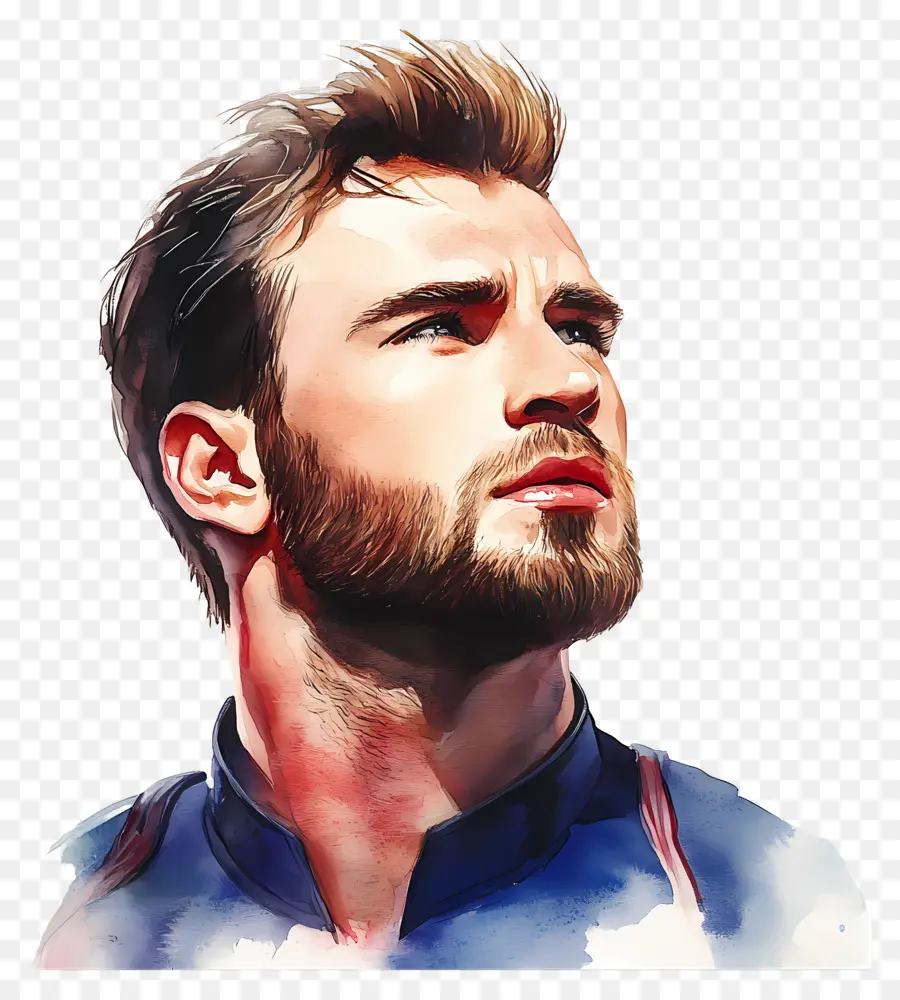 Chris Evans，Ilustrasi Potret PNG