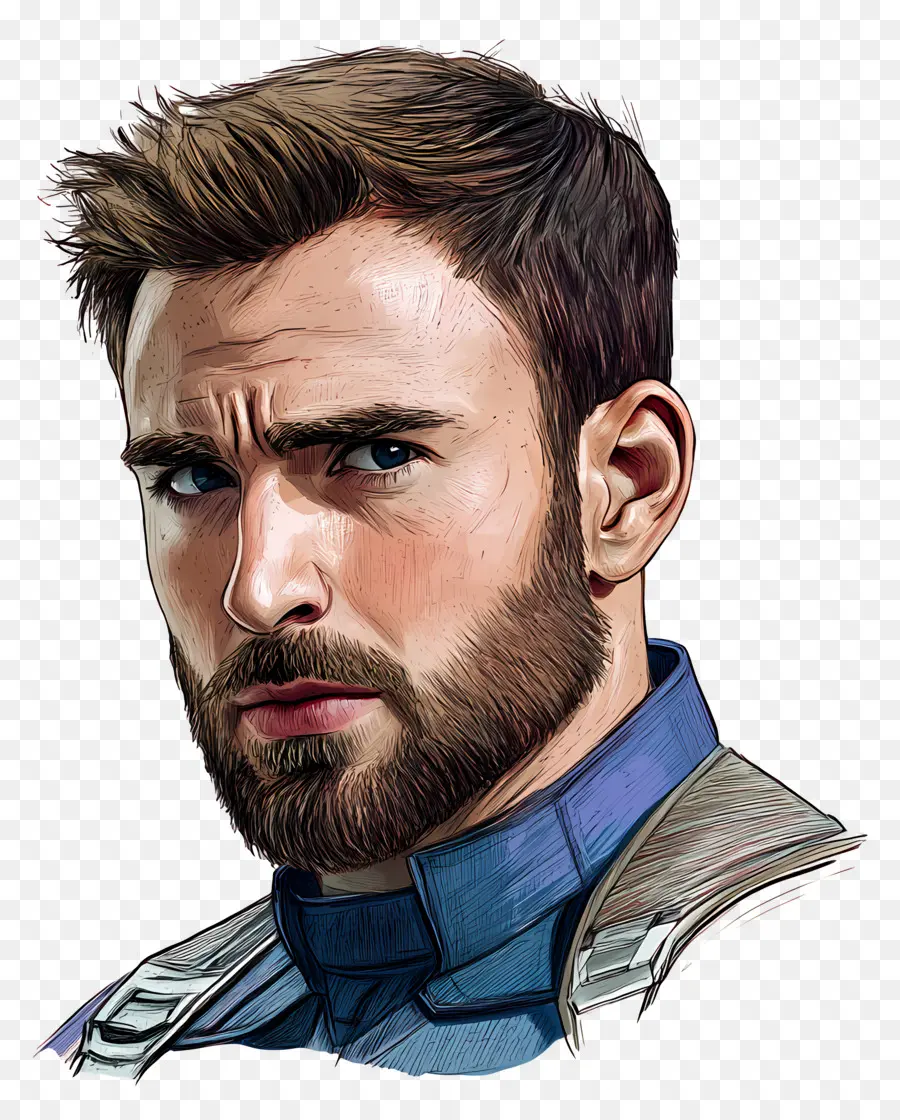 Chris Evans，Potret Pahlawan Cat Air PNG