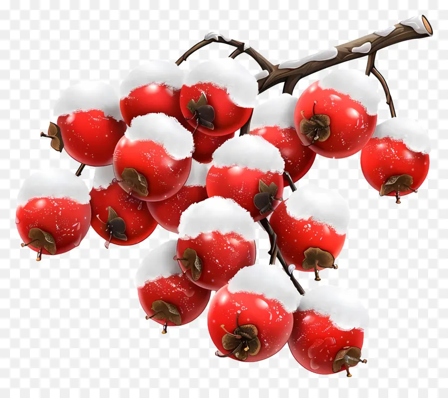 Berry Musim Dingin，Berry Merah PNG