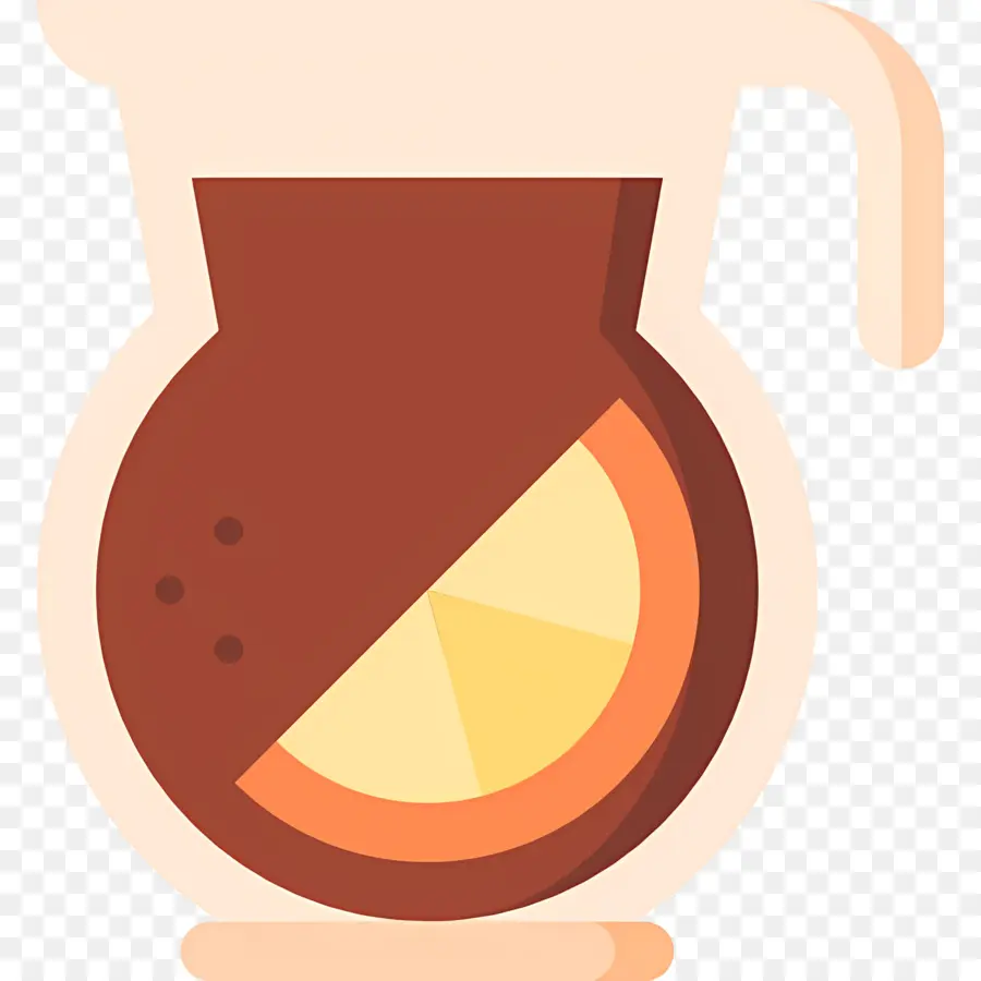 Sangria，Teko Kopi Dengan Lemon PNG