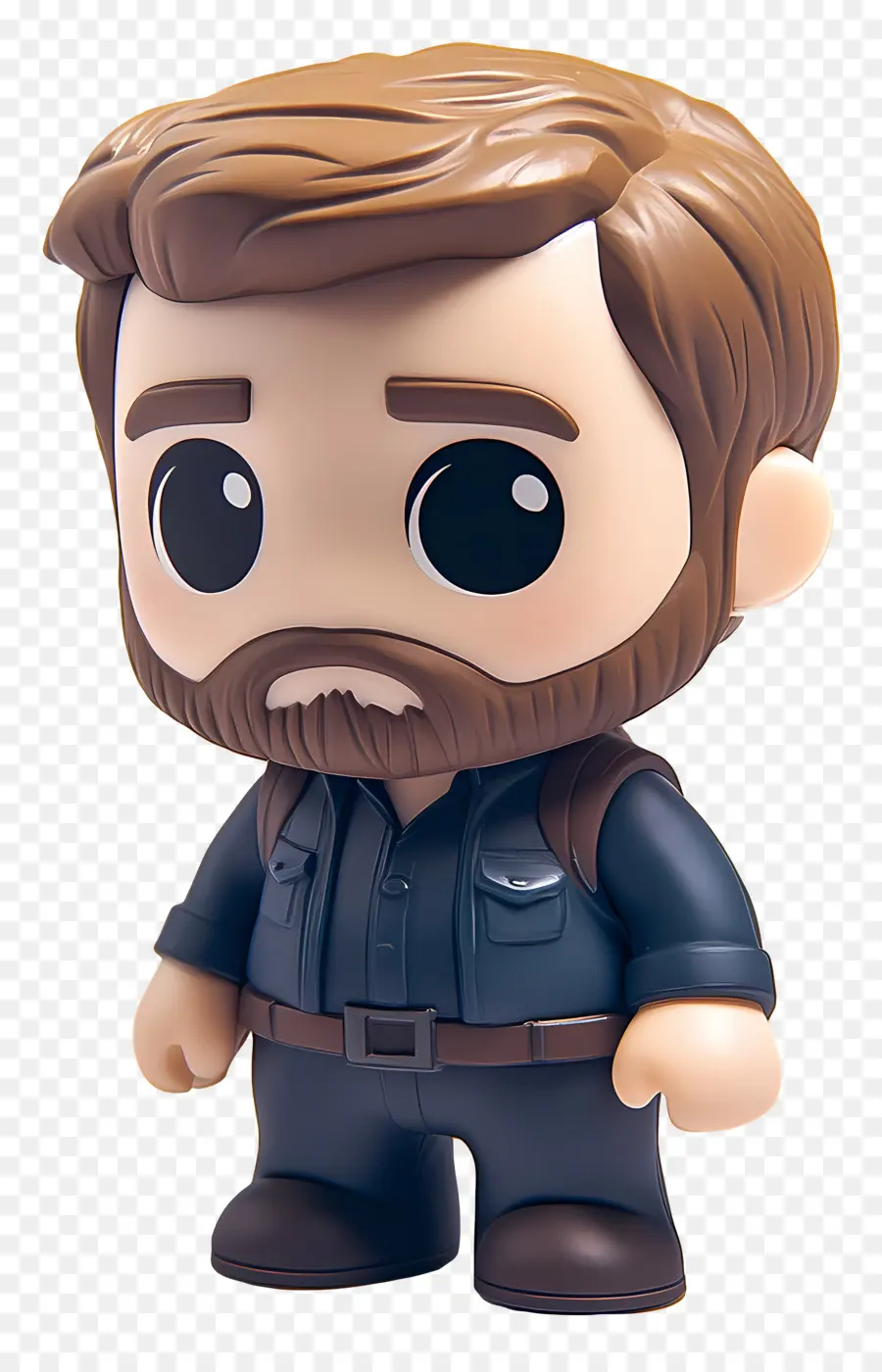 Chris Evans，Sosok Chibi Dengan Jenggot PNG