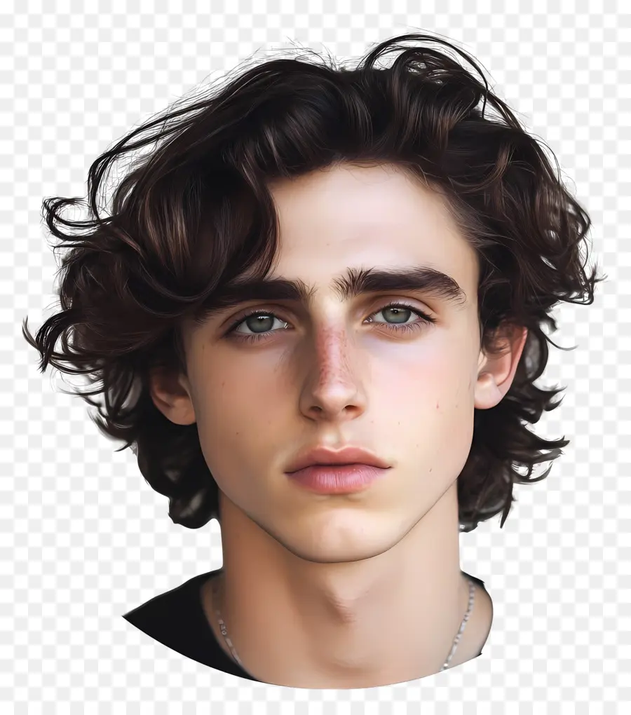 Timothee Chalamet，Potret Realistis Pemuda PNG