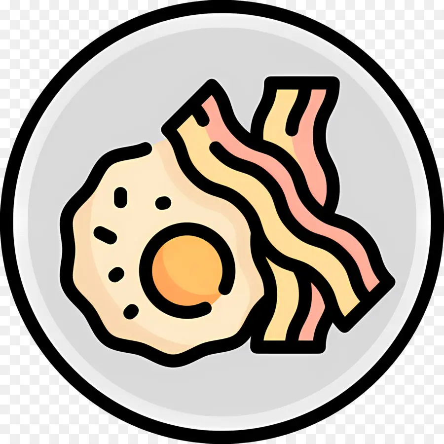 Bacon Dan Telur，Telur Dan Bacon PNG