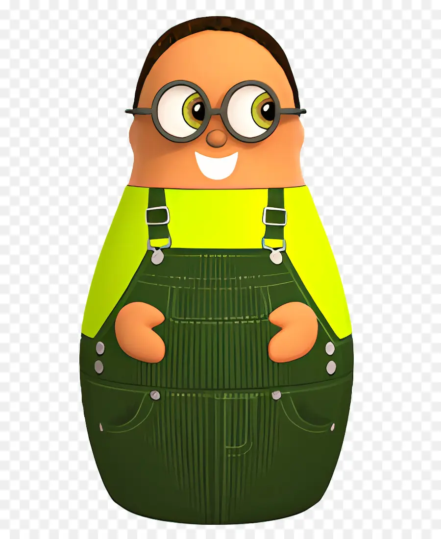 Pahlawan Higglytown，Karakter Kartun Dengan Baju Terusan Hijau PNG