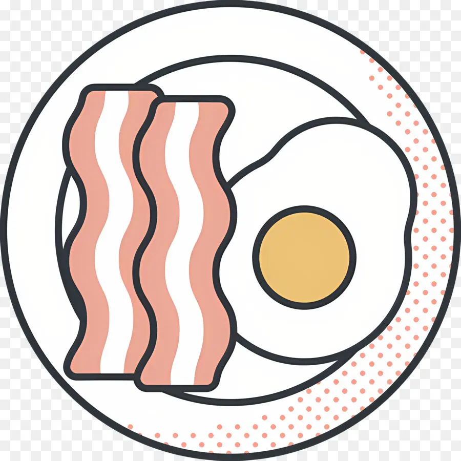 Bacon Dan Telur，Telur Dan Bacon PNG