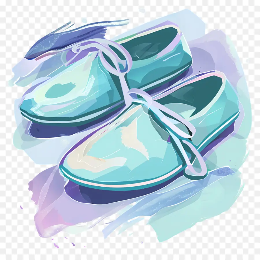 Sepatu Cat Air，Sepatu Biru PNG