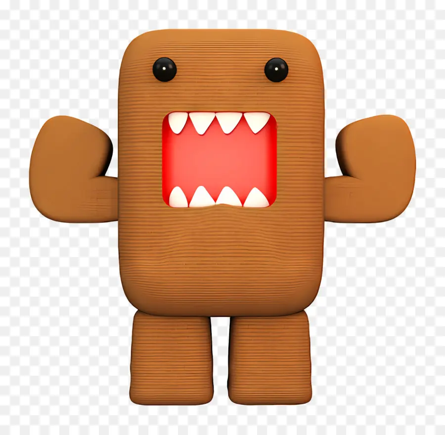 Domo Kun，Monster Coklat PNG