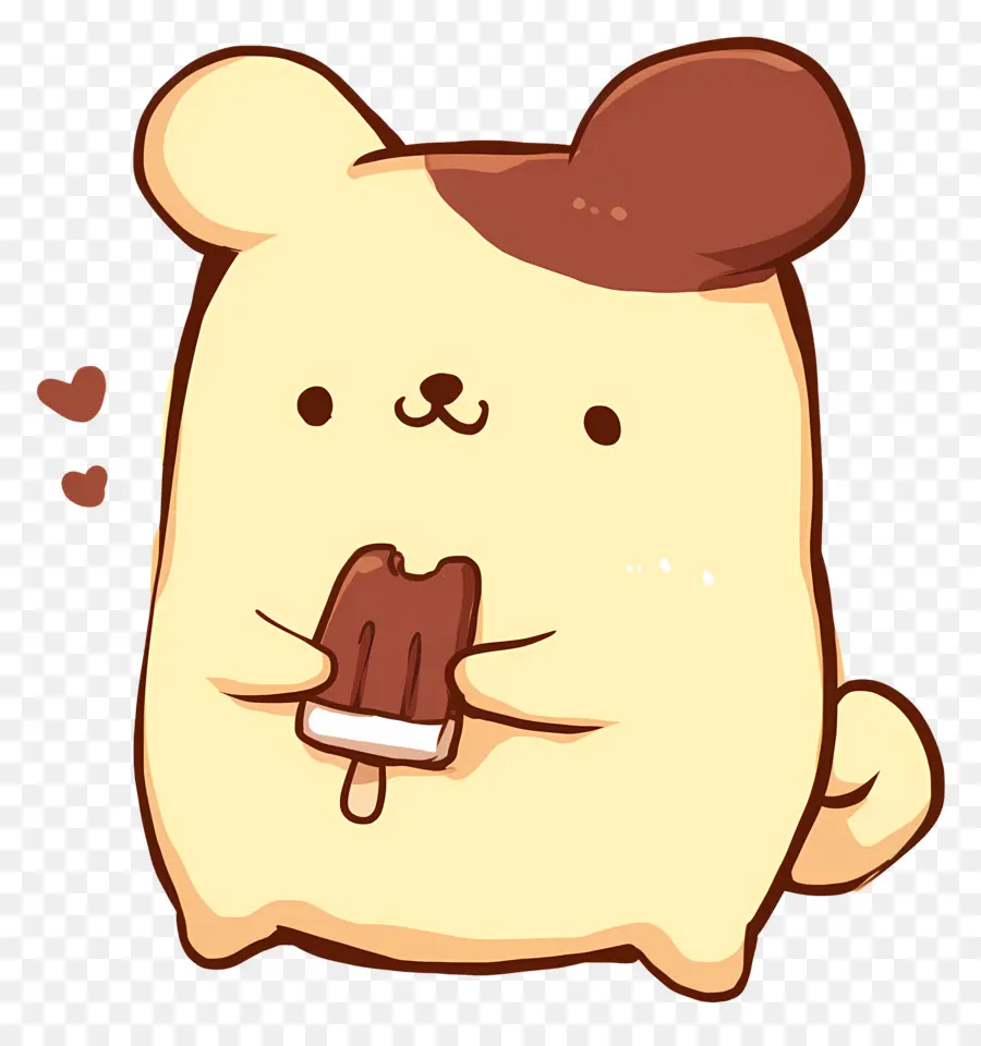 Pompompurin，Anjing Lucu Dengan Es Loli PNG