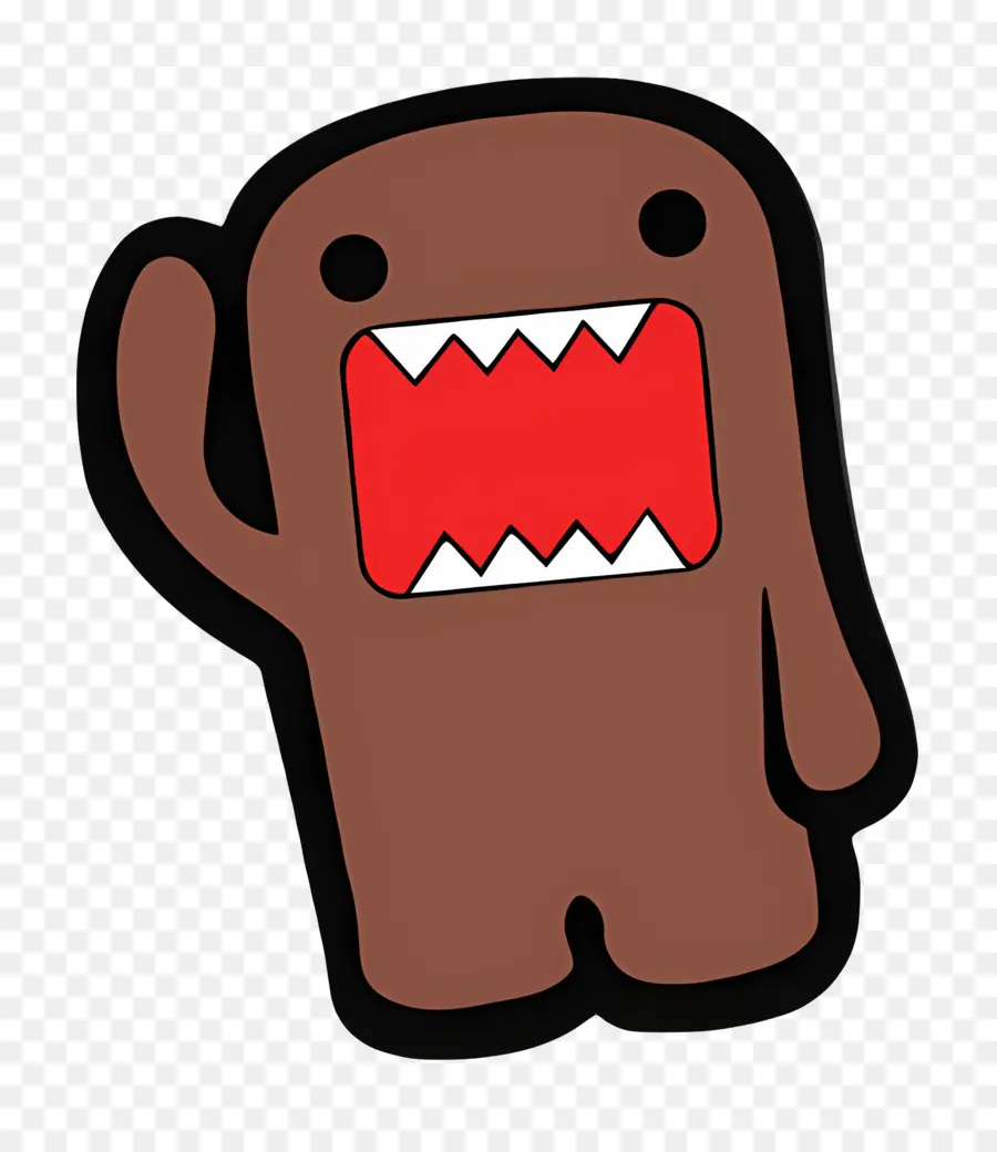 Domo Kun，Monster Coklat PNG