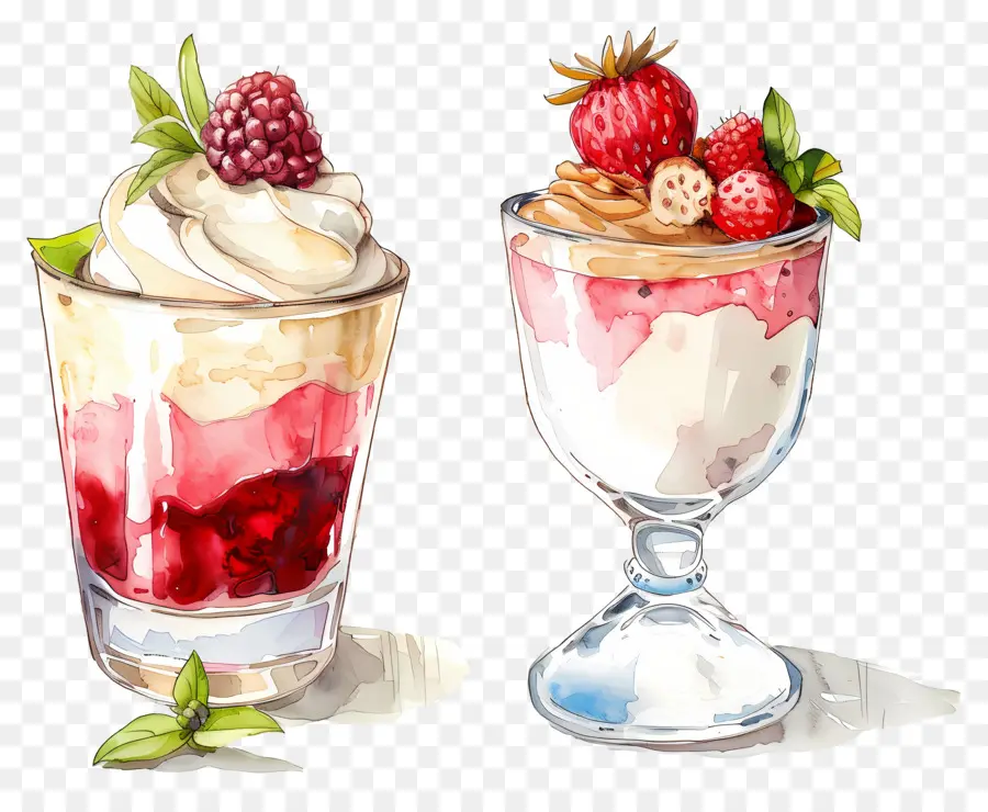 Hari Parfait Nasional，Berry Parfait PNG