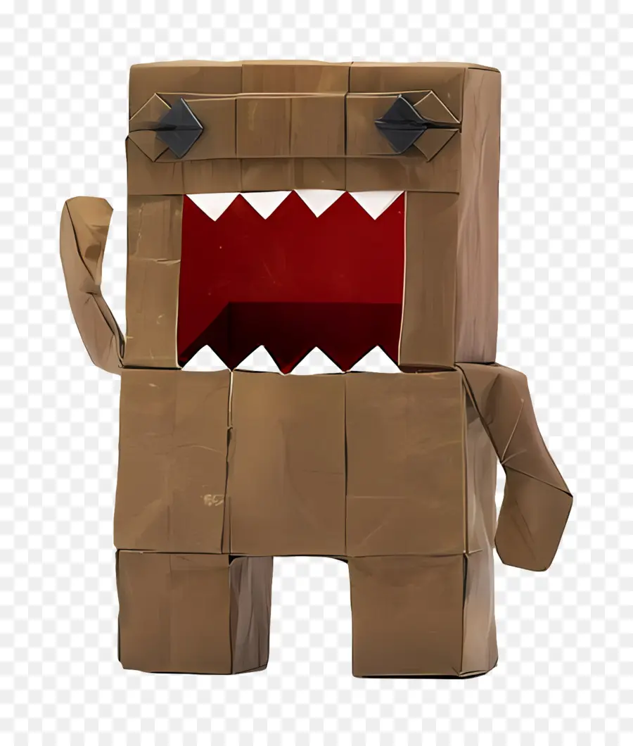 Domo Kun，Mainan Karton PNG