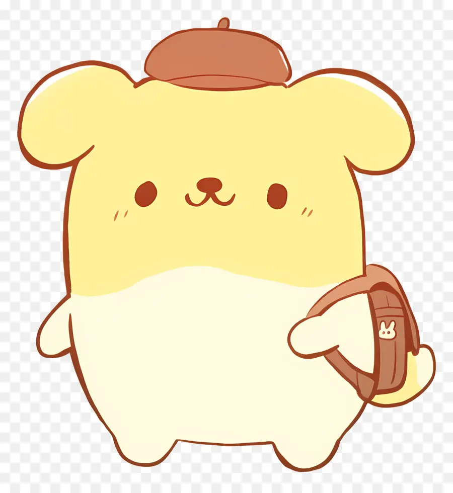 Pompompurin，Anjing Lucu Dengan Ransel PNG