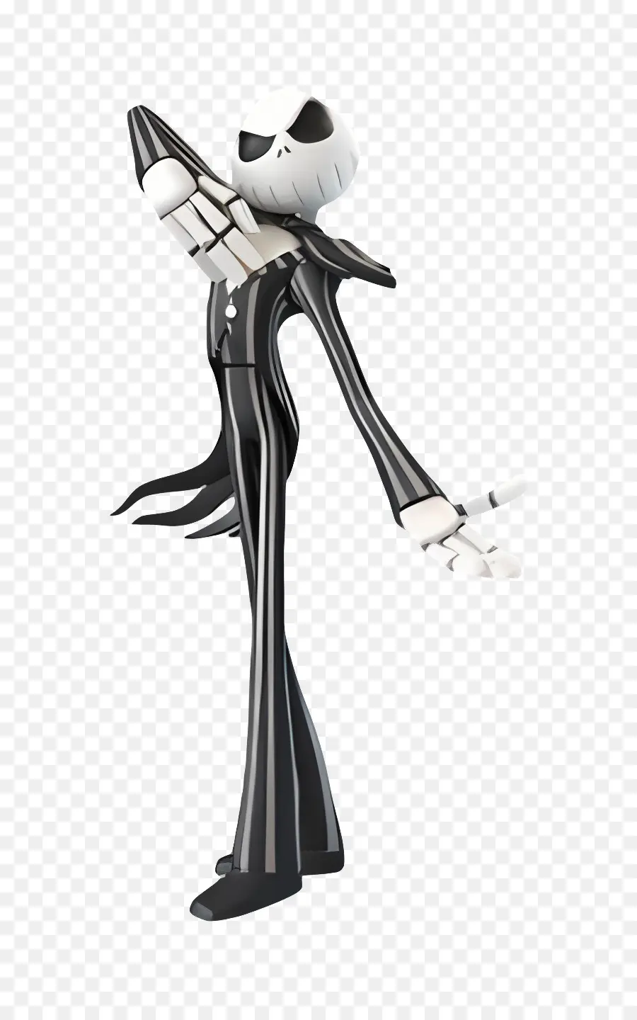 Jack Skellington，Karakter Kerangka Dalam Setelan Bergaris PNG