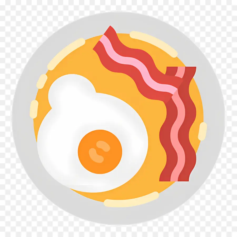 Bacon Dan Telur，Telur Dan Bacon PNG