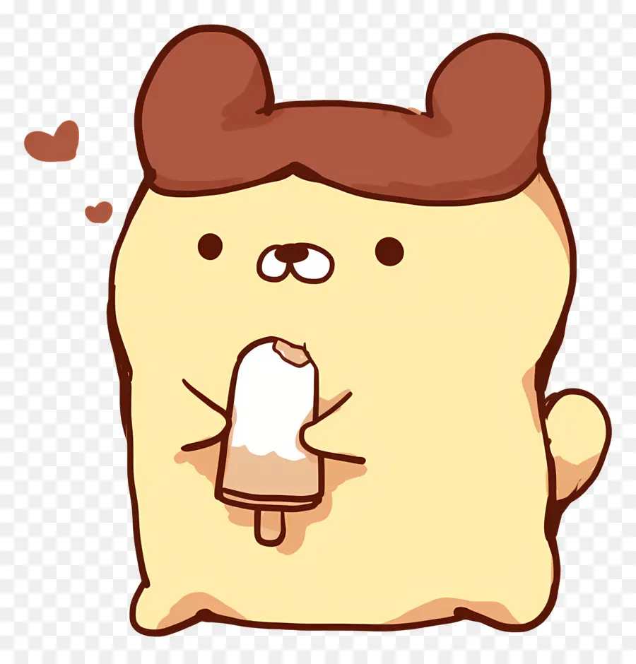 Pompompurin，Anjing Lucu Dengan Es Loli PNG