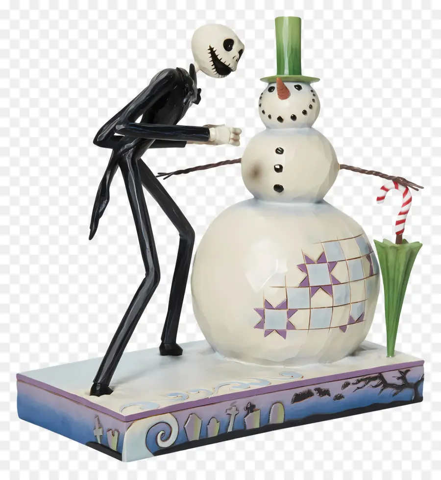 Jack Skellington，Kerangka Dengan Manusia Salju PNG