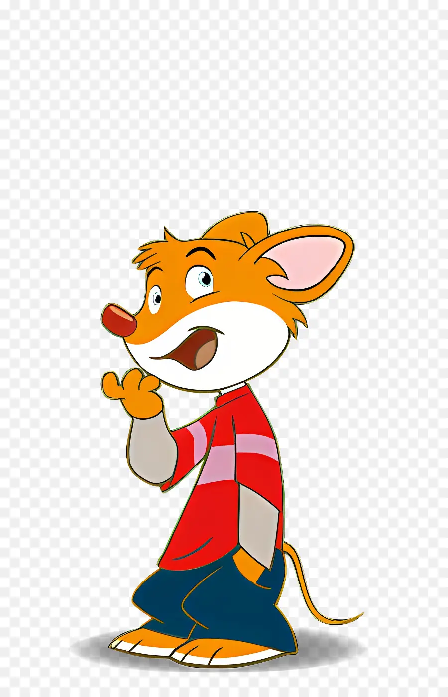 Karakter Kartun，Tikus Kartun Oranye PNG