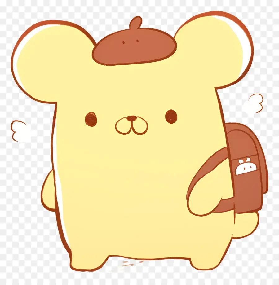 Pompompurin，Anjing Lucu Dengan Ransel PNG