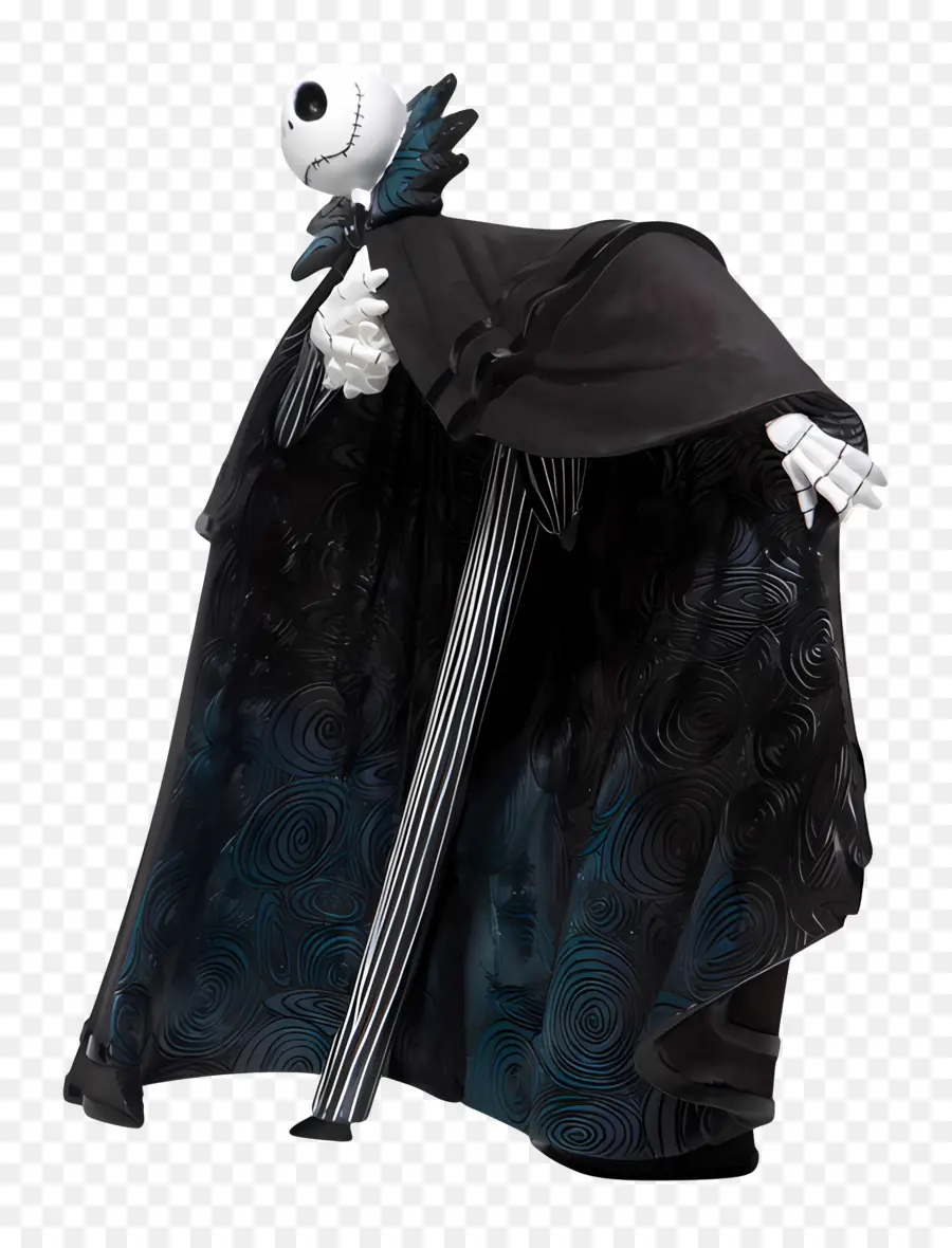 Jack Skellington，Karakter Kerangka Dalam Jubah Hitam PNG