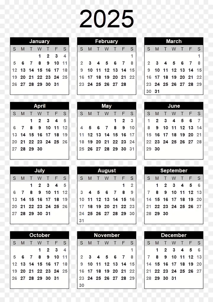 Kalender 2025，Tahun PNG