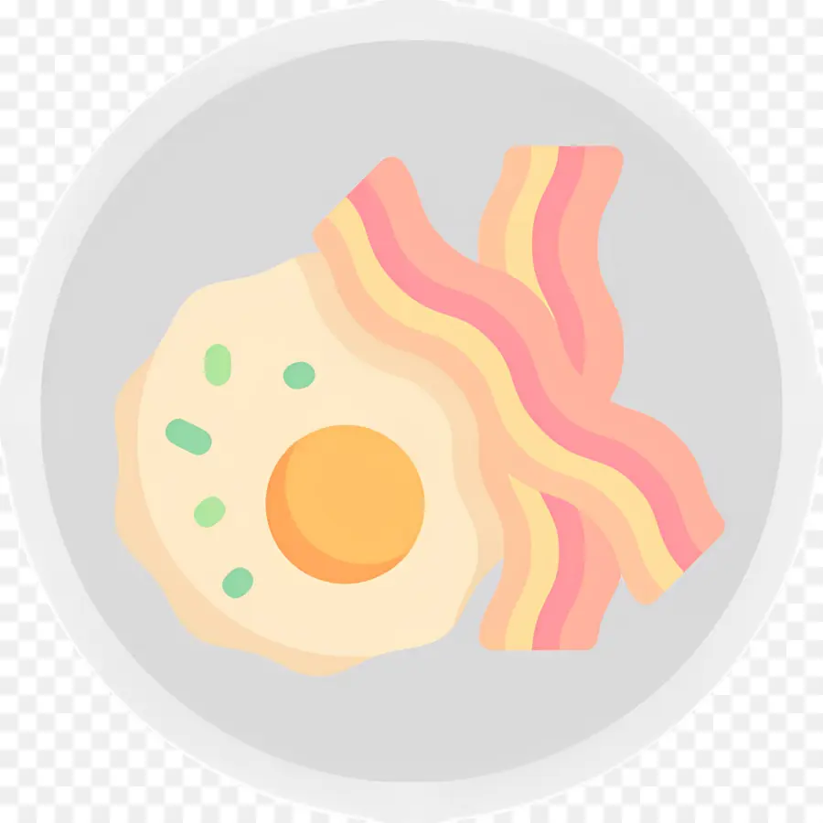 Bacon Dan Telur，Telur Dan Bacon PNG