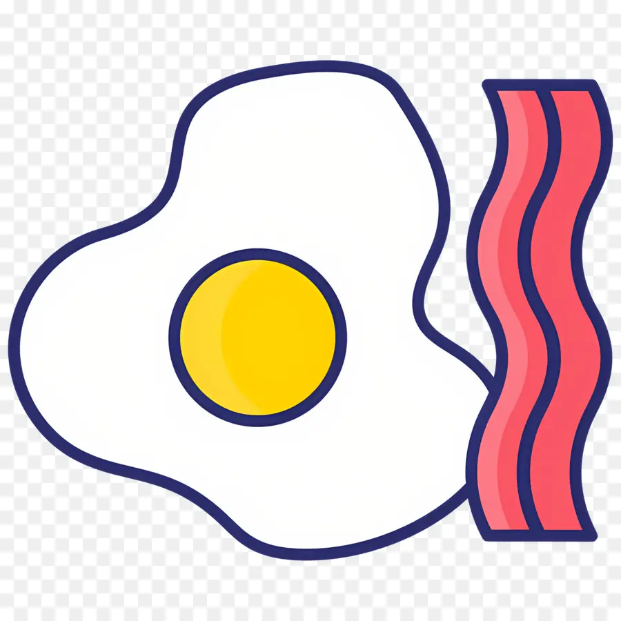 Bacon Dan Telur，Telur Dan Bacon PNG