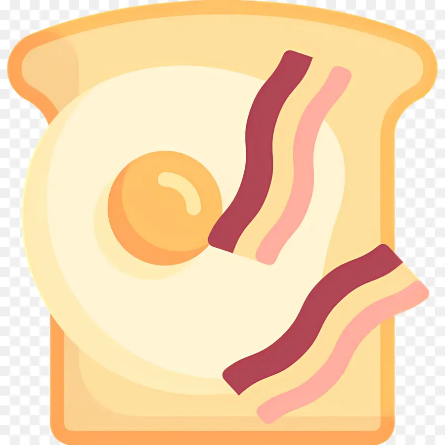 Bacon Dan Telur，Roti Bakar Dengan Telur Dan Bacon PNG