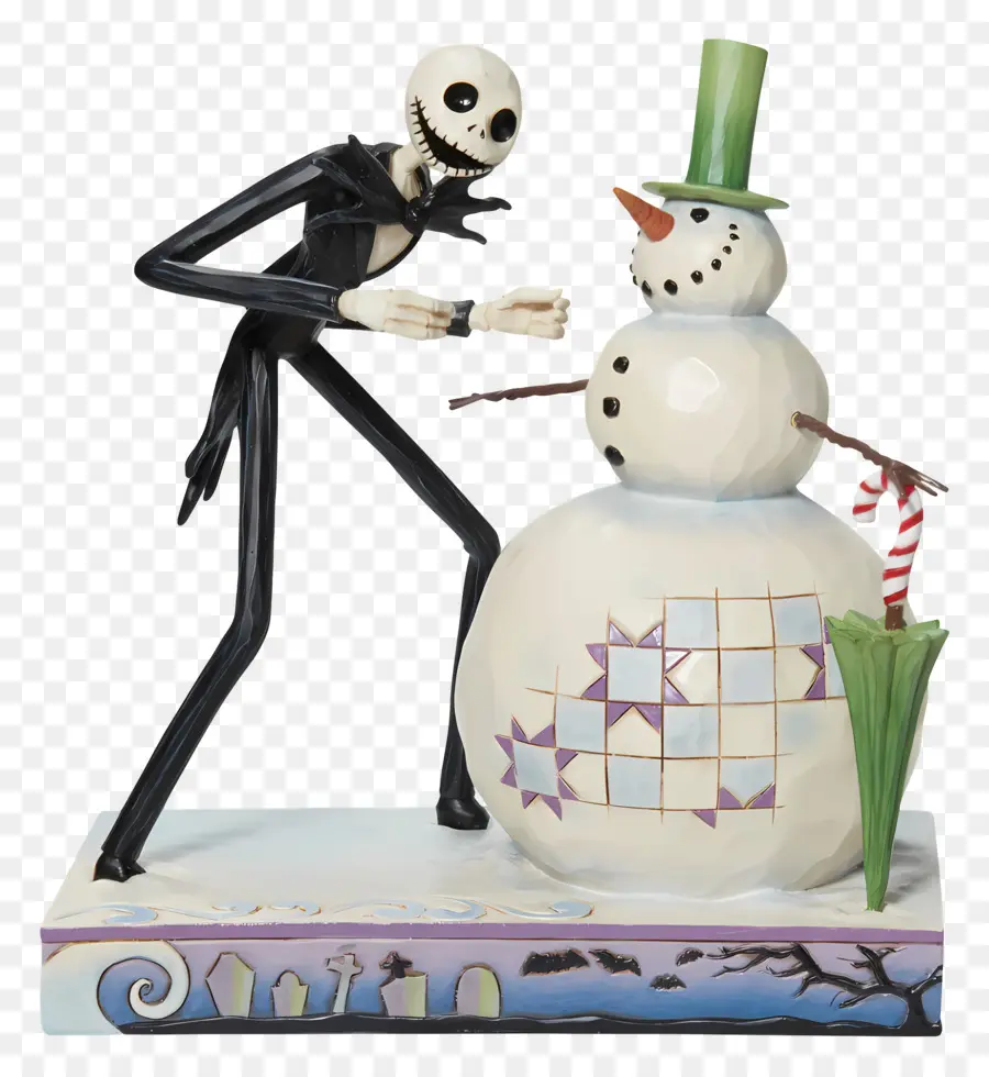 Jack Skellington，Kerangka Dengan Manusia Salju PNG