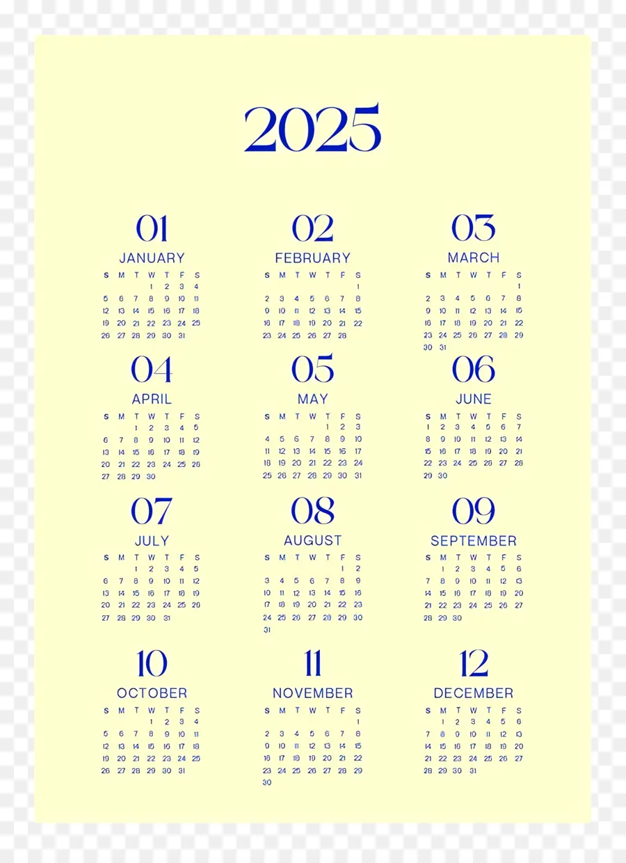 Kalender 2025，Tahun PNG