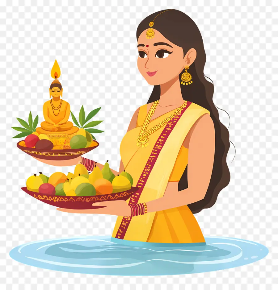 Chhath Puja，Wanita India PNG