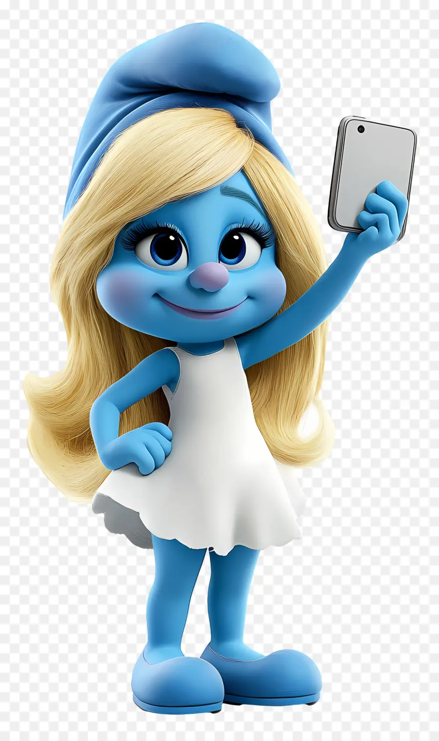 Smurfette，Karakter Kartun Biru PNG