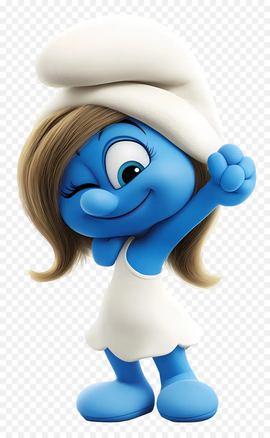 Smurfette，Karakter Kartun Biru PNG