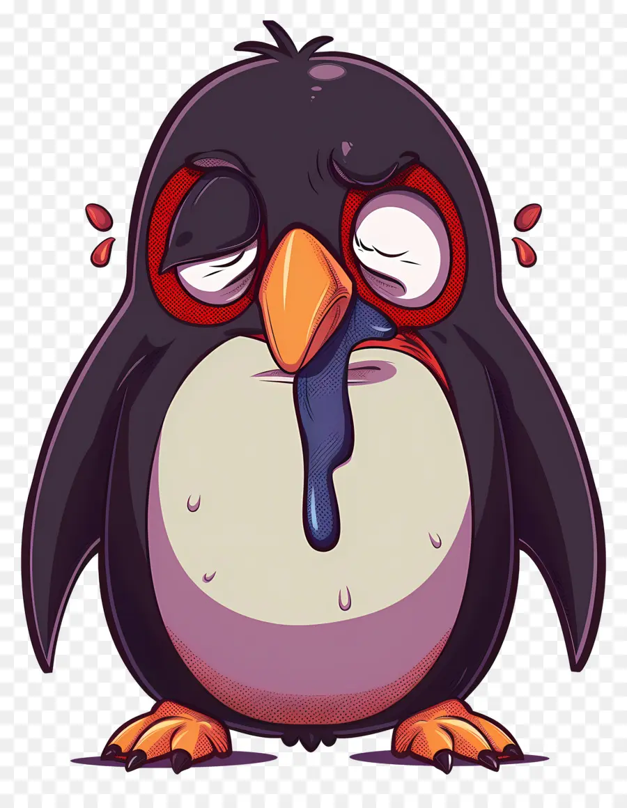 Pinguin Menangis，Pinguin Yang Sedih PNG