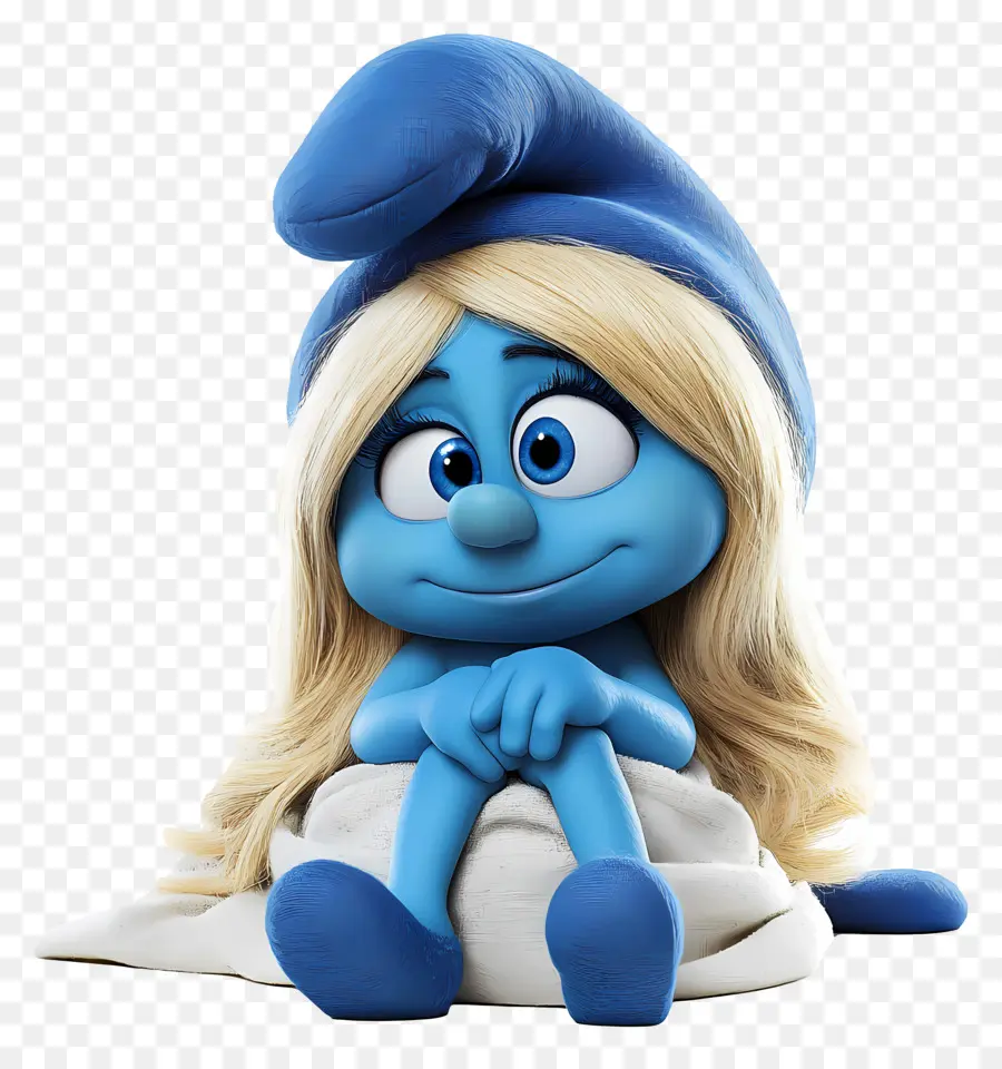 Smurfette，Karakter Kartun Biru PNG