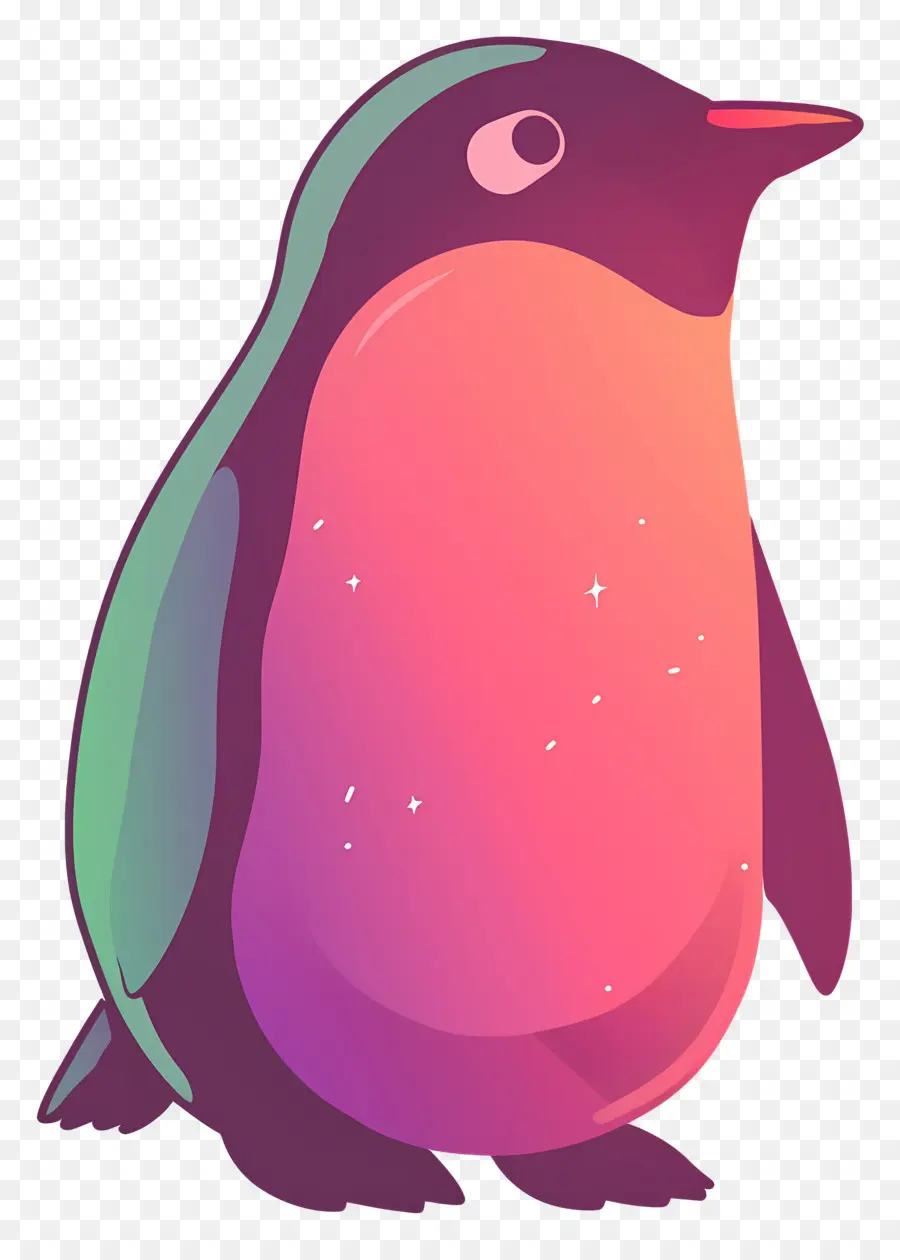 Pinguin Natal，Penguin Berwarna Warni PNG